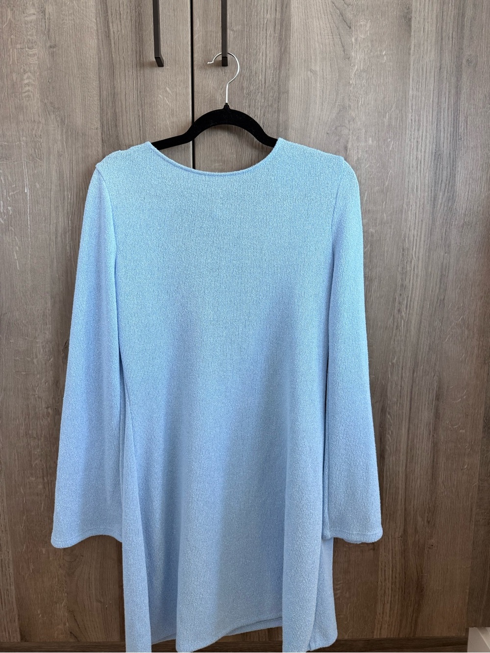 Light Blue Long Sleeve Dress